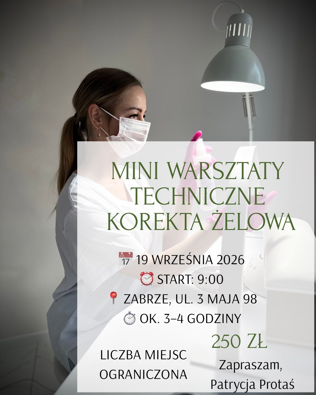 Mini warsztaty techniczne — korekta żelowa, 19 września 2026, Zabrze